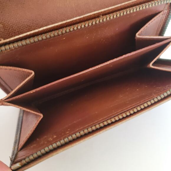 Louis Vuitton LV Portefeuille Tresor Bifold Wallet Medium Monogram Brown Vintage - Picture 8 of 14